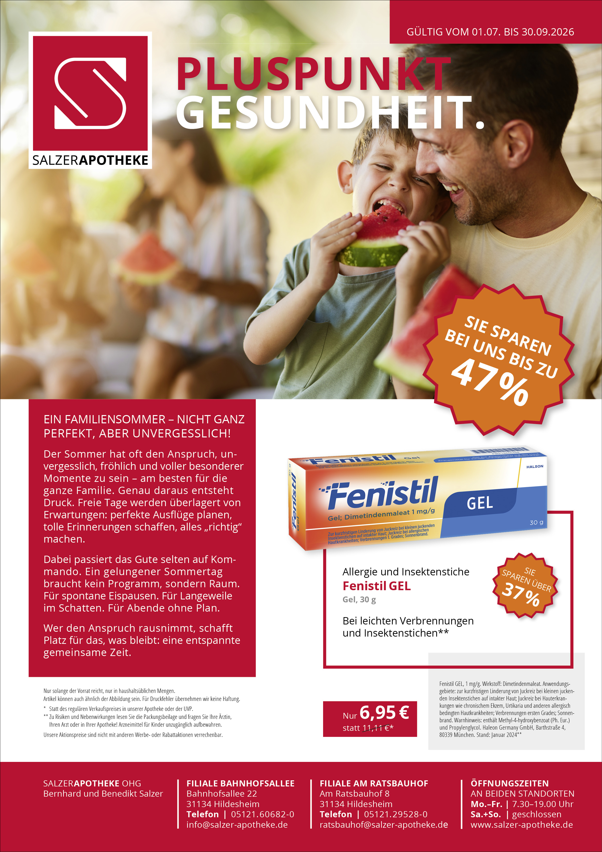 Angebote Salzer Apotheke 3. Quartal 2026